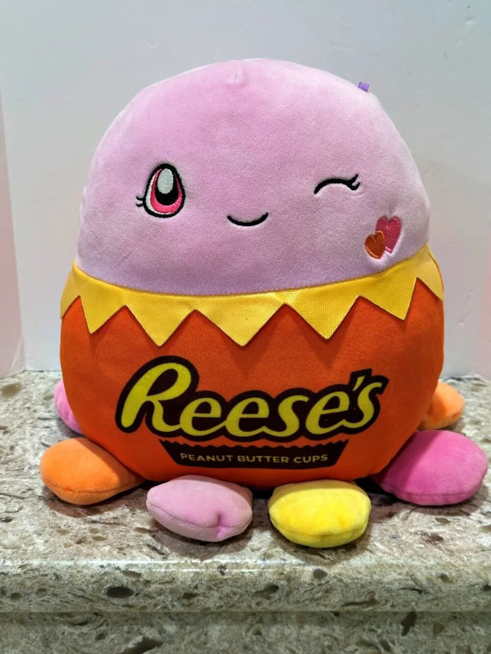 Squishmallows Jeanne the Octopus Plush Reeses Peanut Butter Cups Stuffed Toy